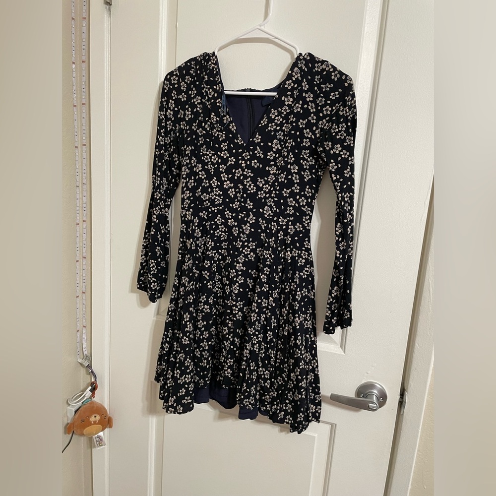 Blue floral dress